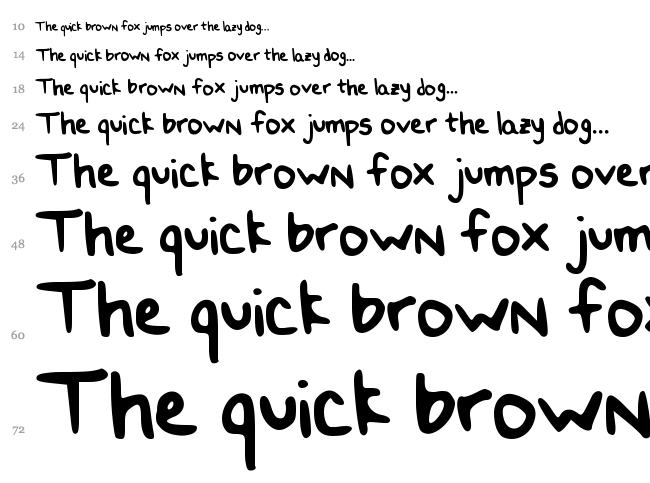 Double 'N' font waterfall